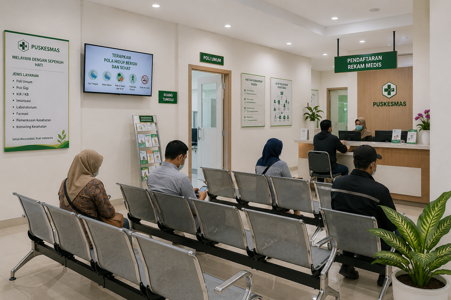 Ruang tunggu Poli Umum